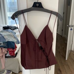 Lioness Deep Red Camisole Top